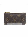 LOUIS VUITTON◆ポシェット・クレ_モノグラム・キャンバス_BRW/PVC/BRW/レディース