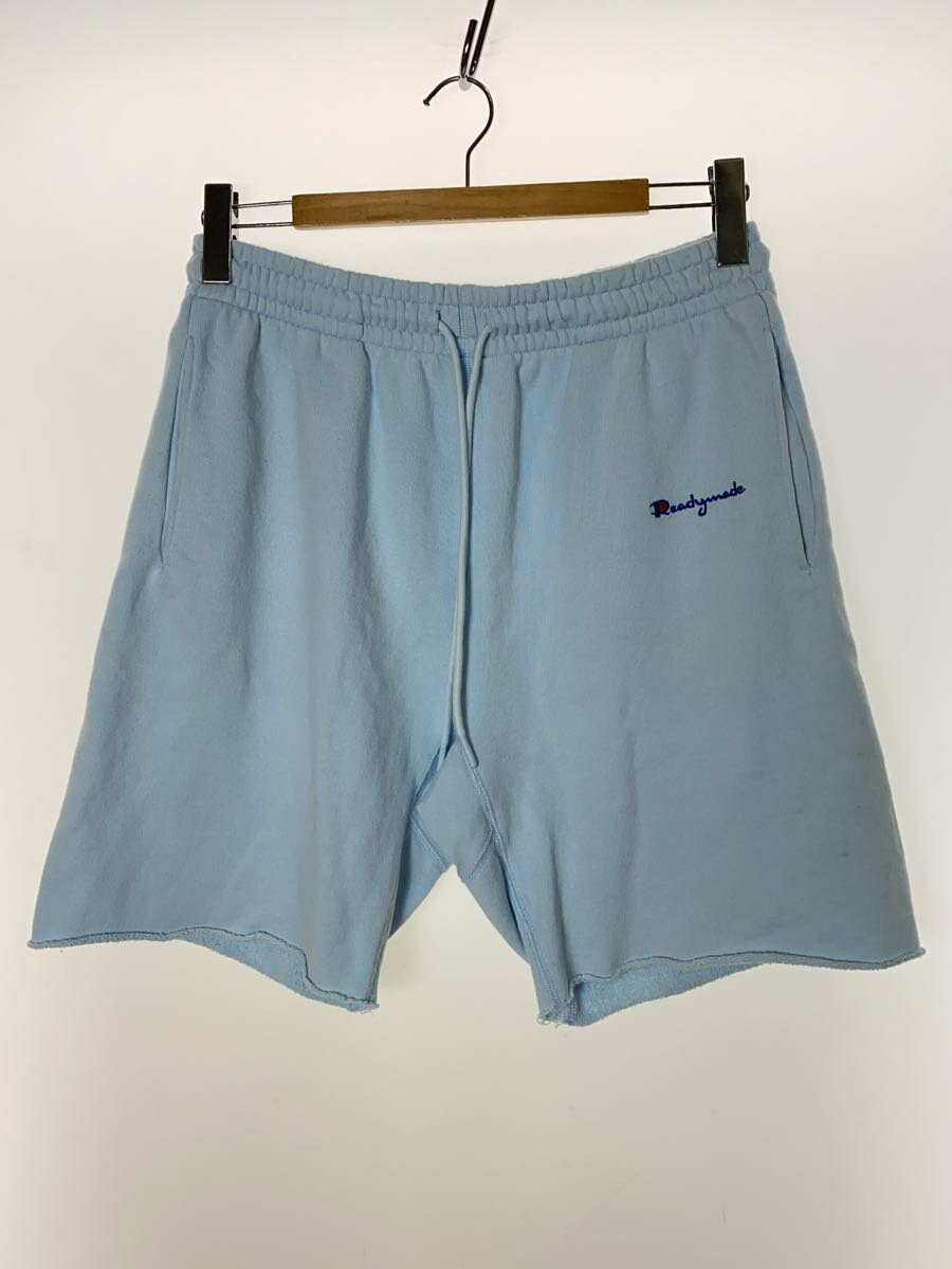 READYMADE◆ショートパンツ/M/コットン/BLU/スウェット/切りっぱなし/別注//