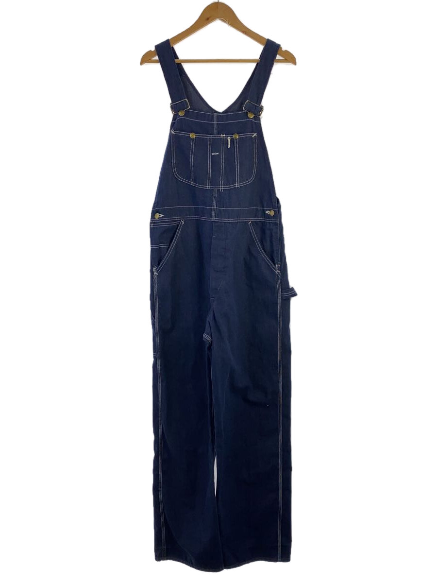 【中古】sears◆オーバーオール/34/コットン/NVY/無地【メンズウェア】