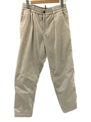 【中古】MONCLER◆ストレートパンツ/46/コーデュロイ/WHT/無地/H20972QA0003//【メンズウェア】 【中古】MONCLER◆ストレートパンツ/46/コーデュロイ/WHT/無地/H20972QA0003//【メンズウェア】