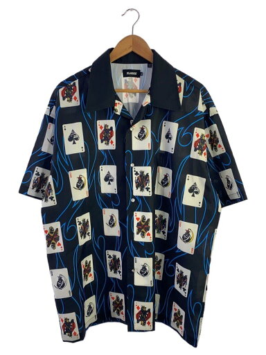 【中古】X-LARGE◆半袖シャツ/XL/ポリエステル/BLK/総柄/101222014003【メンズウェア】 【中古】X-LARGE◆半袖シャツ/XL/ポリエステル/BLK/総柄/101222014003【メンズウェア】