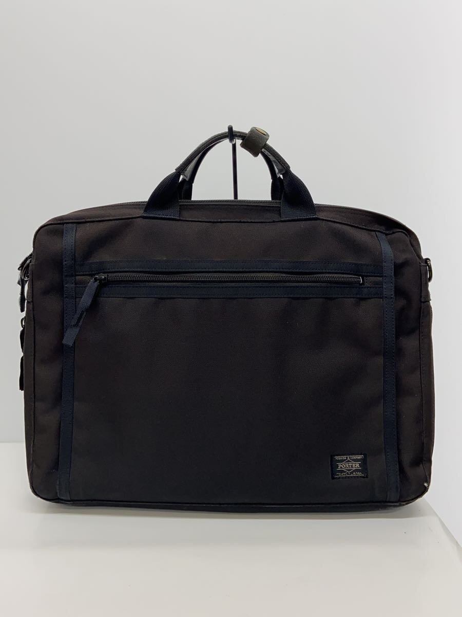 【中古】PORTER◆ブリーフケース/--/BLK/無地/550-08961/クリップ【バッグ】