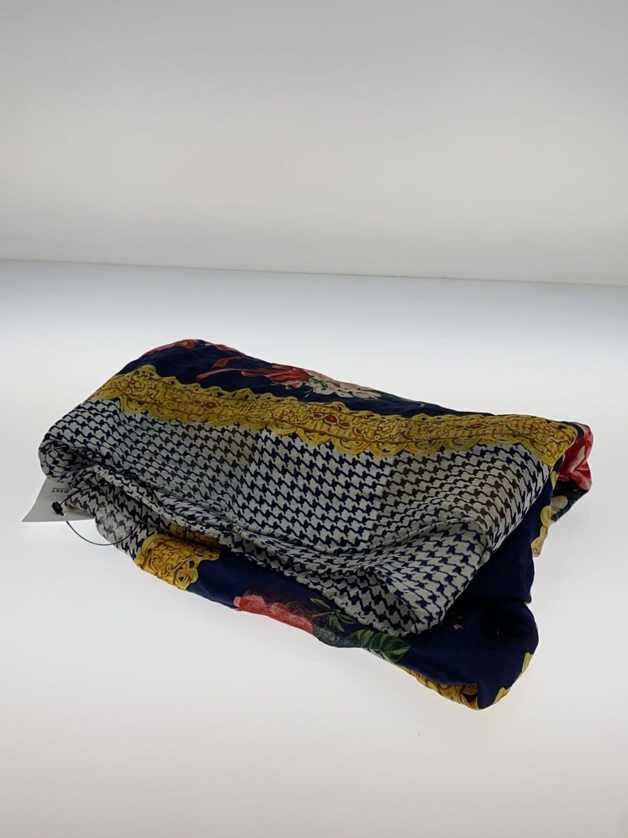 【中古】Christian Dior◆スカーフ/シルク/BLU/レディース【服飾雑貨他】