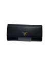 【中古】PRADA◆長サイフ/レザー/BLK/無地/レディース【服飾雑貨他】(4)