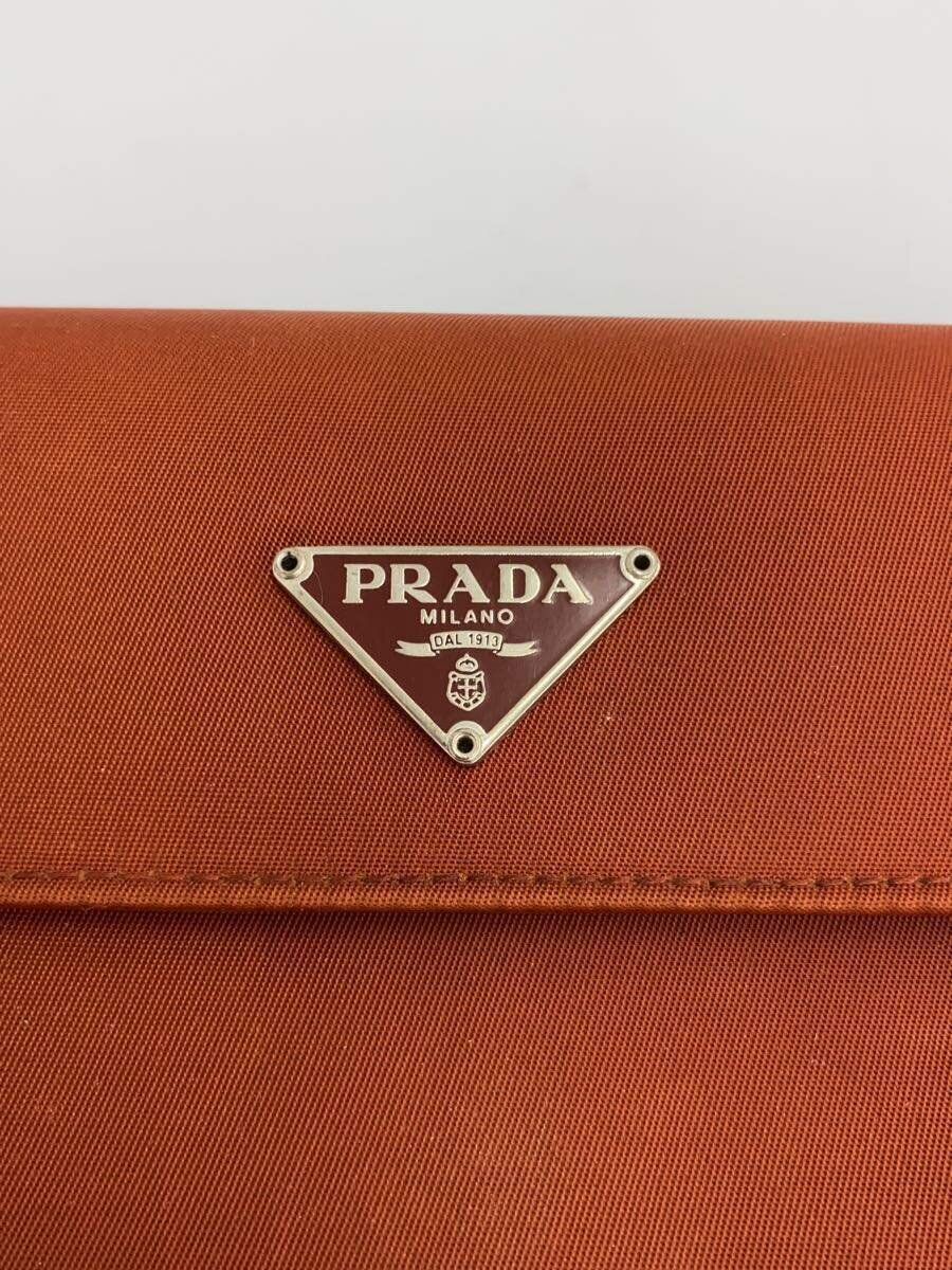 【中古】PRADA◆2つ折り財布/--/BRW/レディース【服飾雑貨他】
