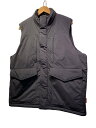 【中古】UNIVERSAL OVERALL◆23AW/パディングベスト/L/ナイロン/BLK/U2333441【メンズウェア】