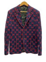 【中古】GUCCI◆GG logo Tailored Collar Jacket/総柄/46/コットン/NVY/201008【メンズウェア】(4)