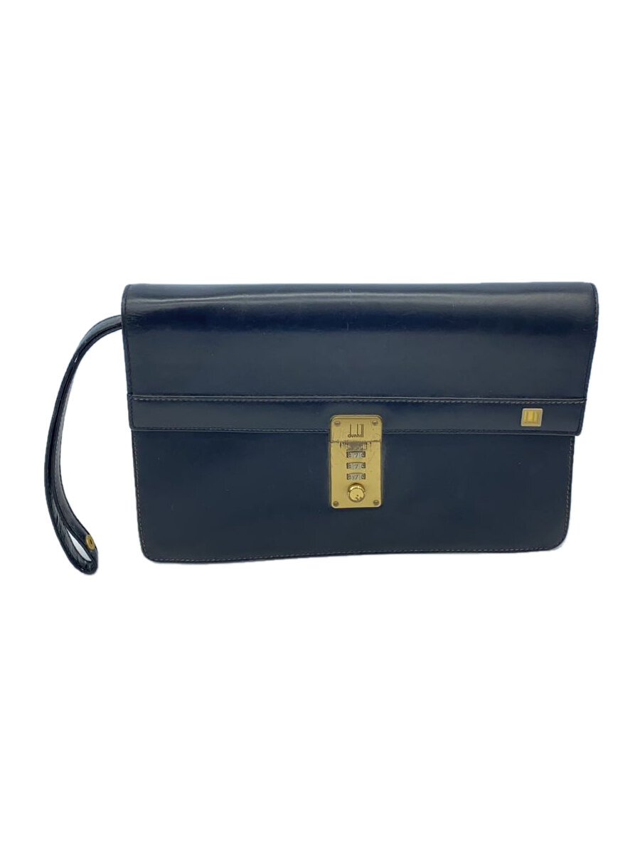 【中古】dunhill◆バッグ/レザー/BLK/無地//【バッグ】