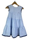 【中古】ANNA SUI Mini◆ワンピース/L/コットン/BLU【キッズ】
