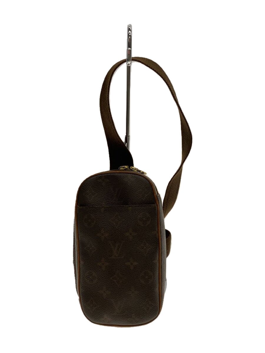 【中古】LOUIS VUITTON◆ポシェット・ガンジュ_モノグラム・キャンバス_BRW/--/BRW/総柄【バッグ】