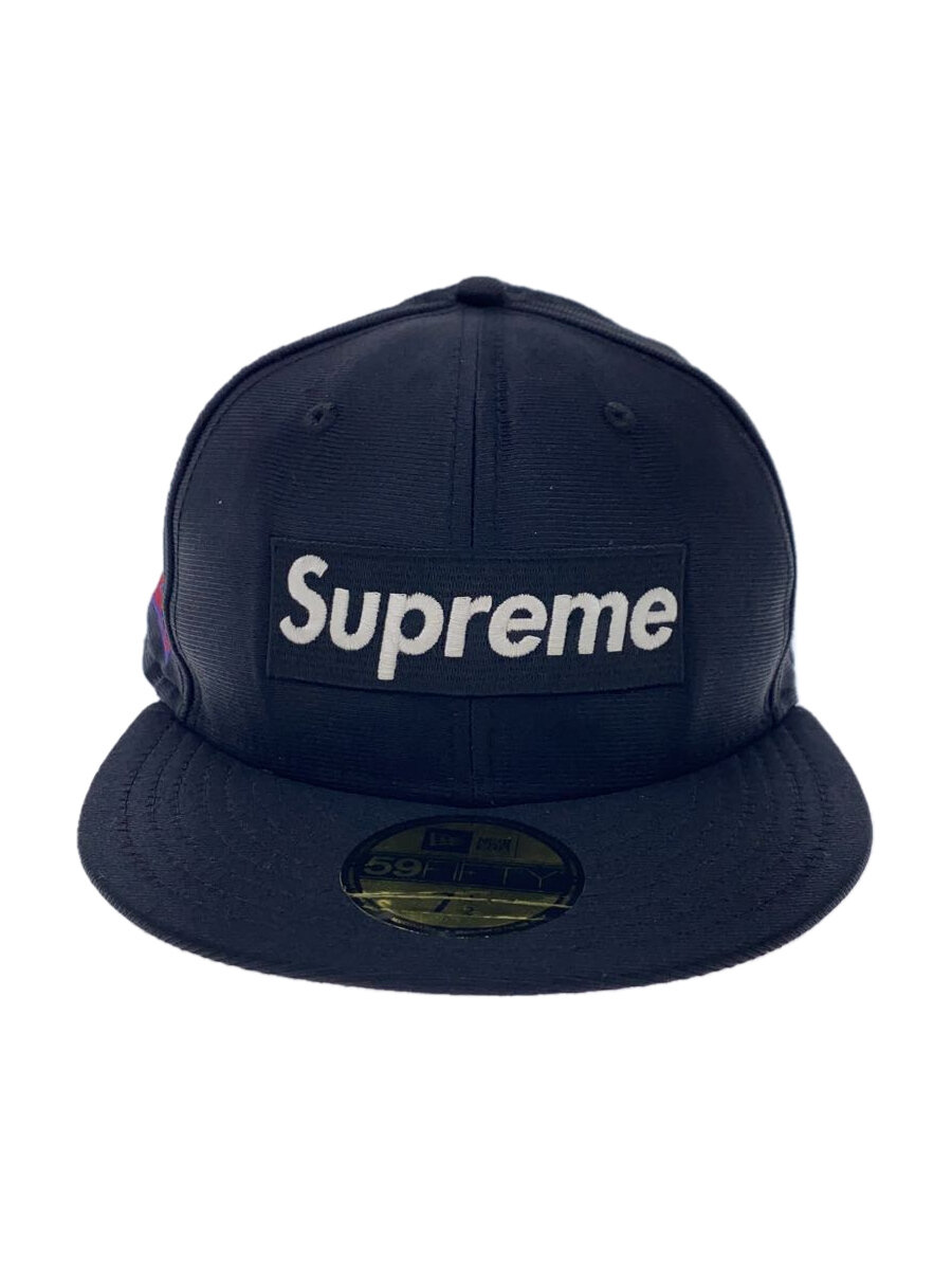 【中古】Supreme◆16SS/XVI DAZZLE LOGO CAP/7 1/2/BLK/メンズ【服飾雑貨他】