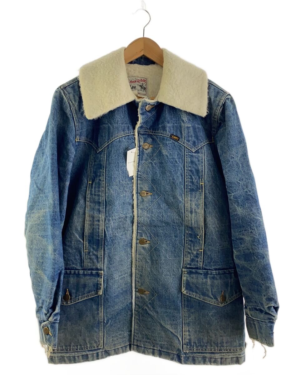【中古】Lee◆70s/STORM RIDER/ランチコート/M/デニム/USA製/IDG/袖口ダメージ有り【メンズウェア】