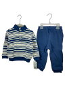 【中古】RALPH LAUREN◆セットアップ/90cm/コットン/BLU【キッズ】