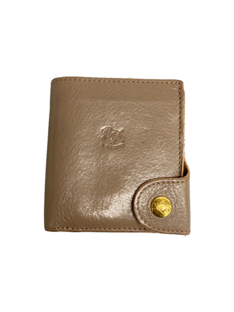【中古】IL BISONTE◆2つ折り財布/レザー/BRW/レディース【服飾雑貨他】