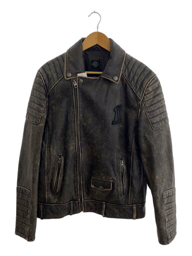【中古】HARLEY DAVIDSON◆ダブルライダースジャケット/M/牛革/BLK/97174-17VM【メンズウェア】 【中古】HARLEY DAVIDSON◆ダブルライダースジャケット/M/牛革/BLK/97174-17VM【メンズウェア】