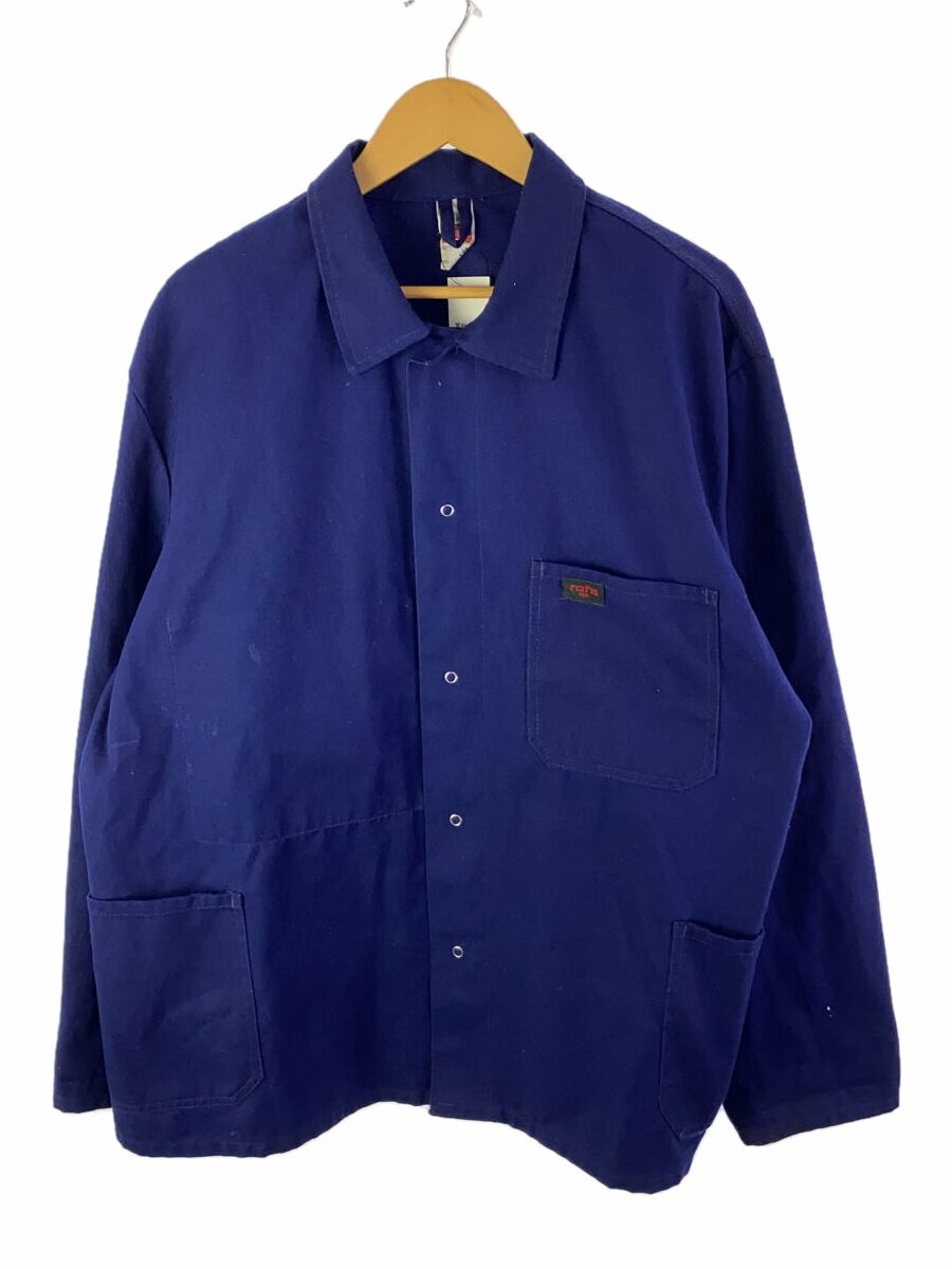 【中古】rofa/ワークジャケット/--/コットン/BLU【メンズウェア】