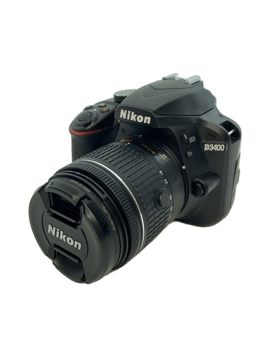 【中古】Nikon◆デジタル一眼カメラ D3400 18-55 VR レンズキット [ブラック]【カメラ】