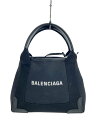 【中古】BALENCIAGA◆ハンドバッグ/キャンバス/BLK/390346・1000・W・002123【バッグ】