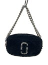 【中古】MARC JACOBS◆ショルダーバッグ/22AW/THE PLUSH SNAPSHOT/BLK/H159M01RE21【バッグ】