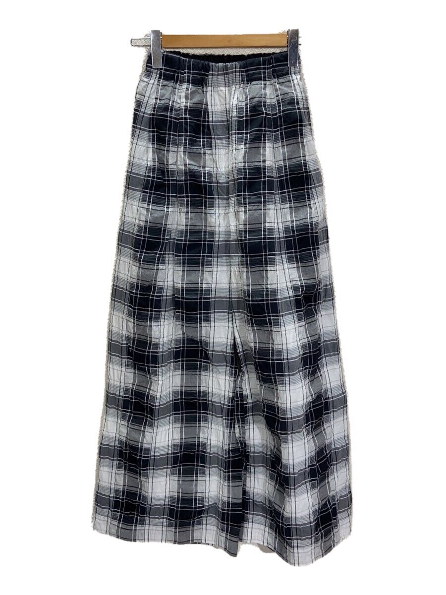 MAISON SPECIAL◆Checked Tack Easy Pants/38/コットン/BLK/チェック/21241465704//