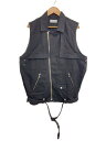 【中古】ADRER◆ヴィンテージメイクデニムオーバーライダースジレベスト/S/デニム/BLK/ADTOY0423002【メンズウェア】(4)