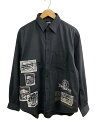 【中古】genzai◆長袖シャツ/L/コットン/GRY/無地/gz1190【メンズウェア】(4)