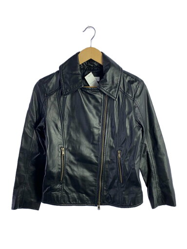 【中古】BARNEYS NEWYORK◆ダブルライダースジャケット/40/羊革/BLK【レディースウェア】 【中古】BARNEYS NEWYORK◆ダブルライダースジャケット/40/羊革/BLK【レディースウェア】
