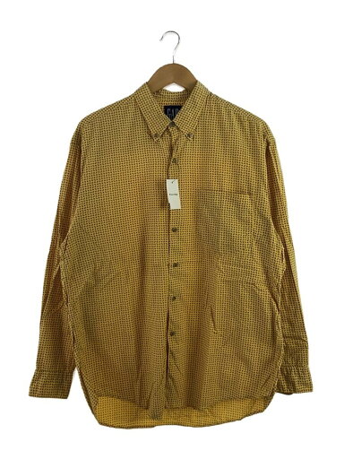 【中古】GAP◆長袖シャツ/M/コットン/YLW/総柄【メンズウェア】 【中古】GAP◆長袖シャツ/M/コットン/YLW/総柄【メンズウェア】