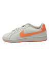 【中古】NIKE◆COURT ROYALE_コートロイヤル/25cm/WHT/レザー【シューズ】(4)