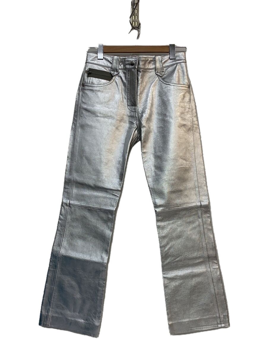 Leather - 【中古】COACH◆ボトム/2/レザー/SLV/C9782【レディースウェア】
