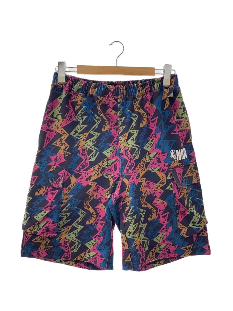 【中古】NBA◆ショートパンツ/L/コットン/マルチカラー/総柄/TO24S-SP015//【メンズウェア】