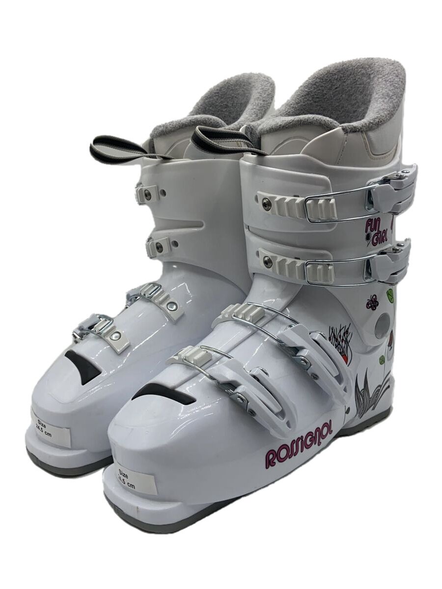 【中古】ROSSIGNOL◆スキーブーツ/24.5cm/WHT/FUN GIRL【スポーツ】