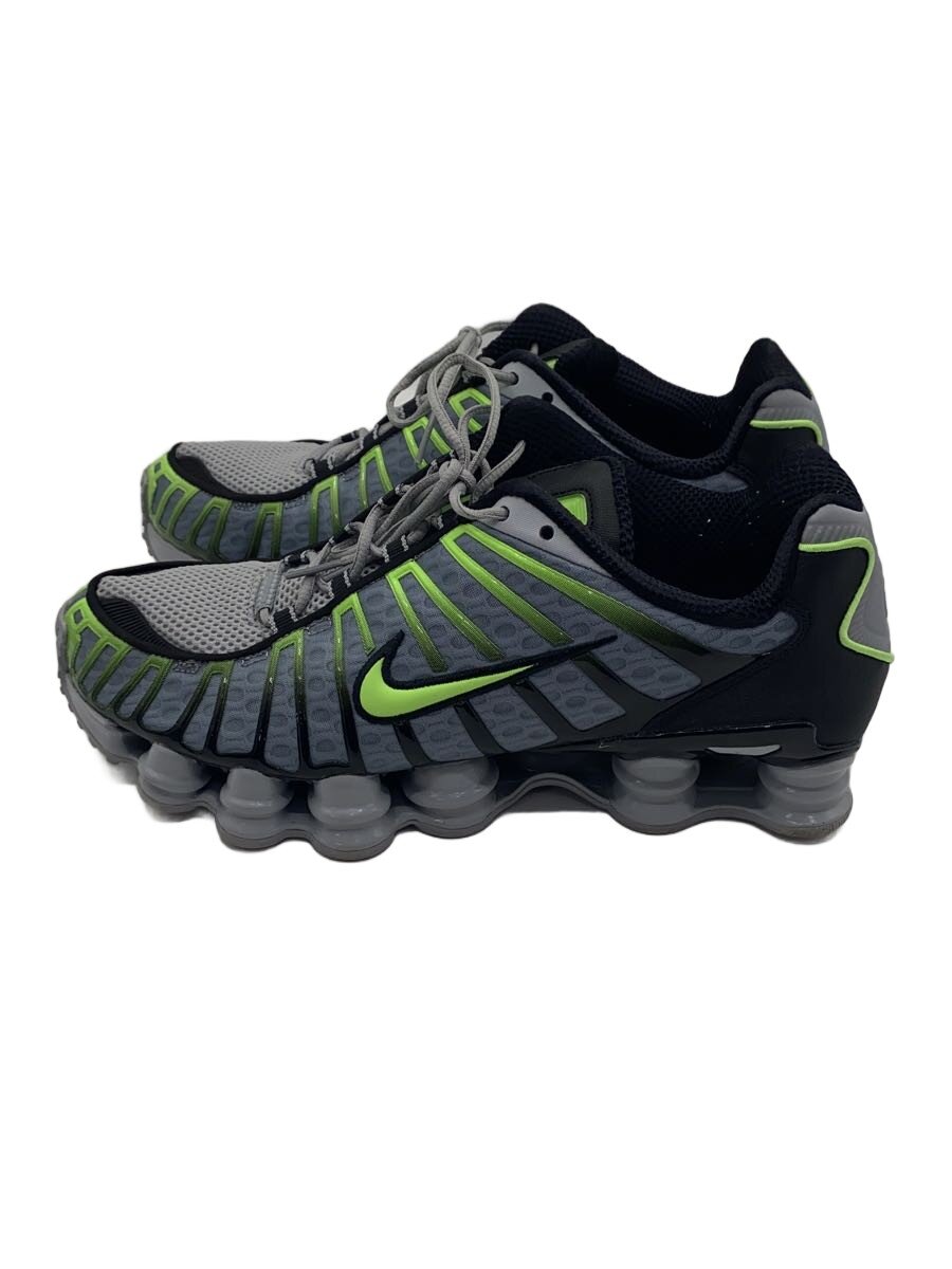 NIKE◆SHOX TL_ショックス TL/Wolf Gray/Lime Blast/27.5cm/AV3595-005