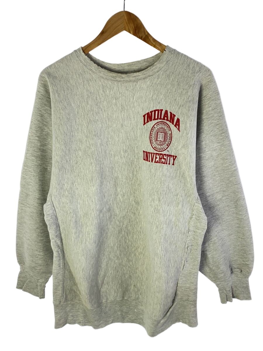 Champion◆90s/USA製/REVERSE WEAVE/INDIANA UNIVERCITY/XXL/コットン/GRY