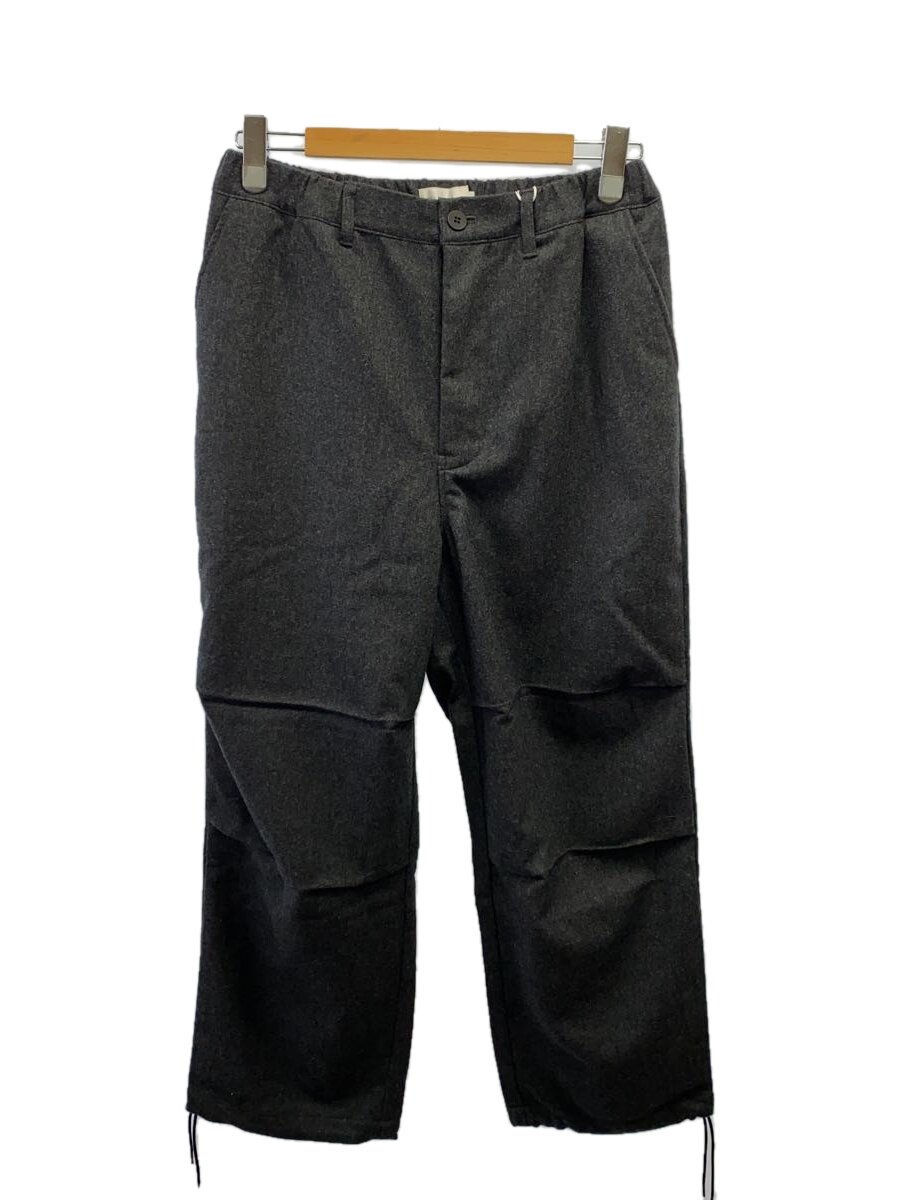 【中古】STILL BY HAND◆ボトム/46/ウール/GRY/無地/PT01244/ウールフラノ素材ニータックパンツ【メンズウェア】