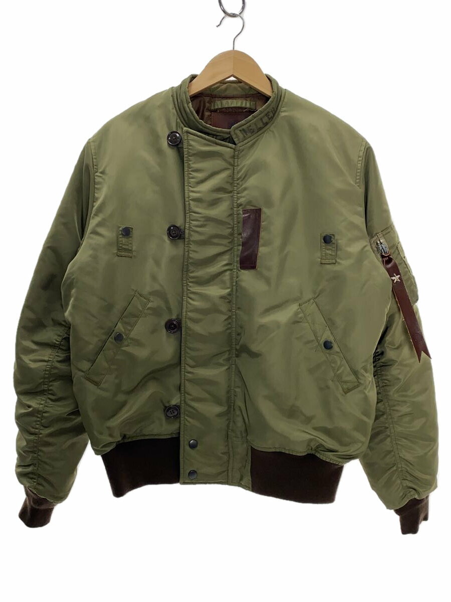【中古】フライトジャケット/38/ナイロン/KHK/無地/GH-21AW024【メンズウェア】