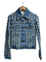 【中古】Maison Margiela◆パンチホールデニムジャケット/38/コットン/ブルー/S51AM0408 S30617【レディースウェア】(4)