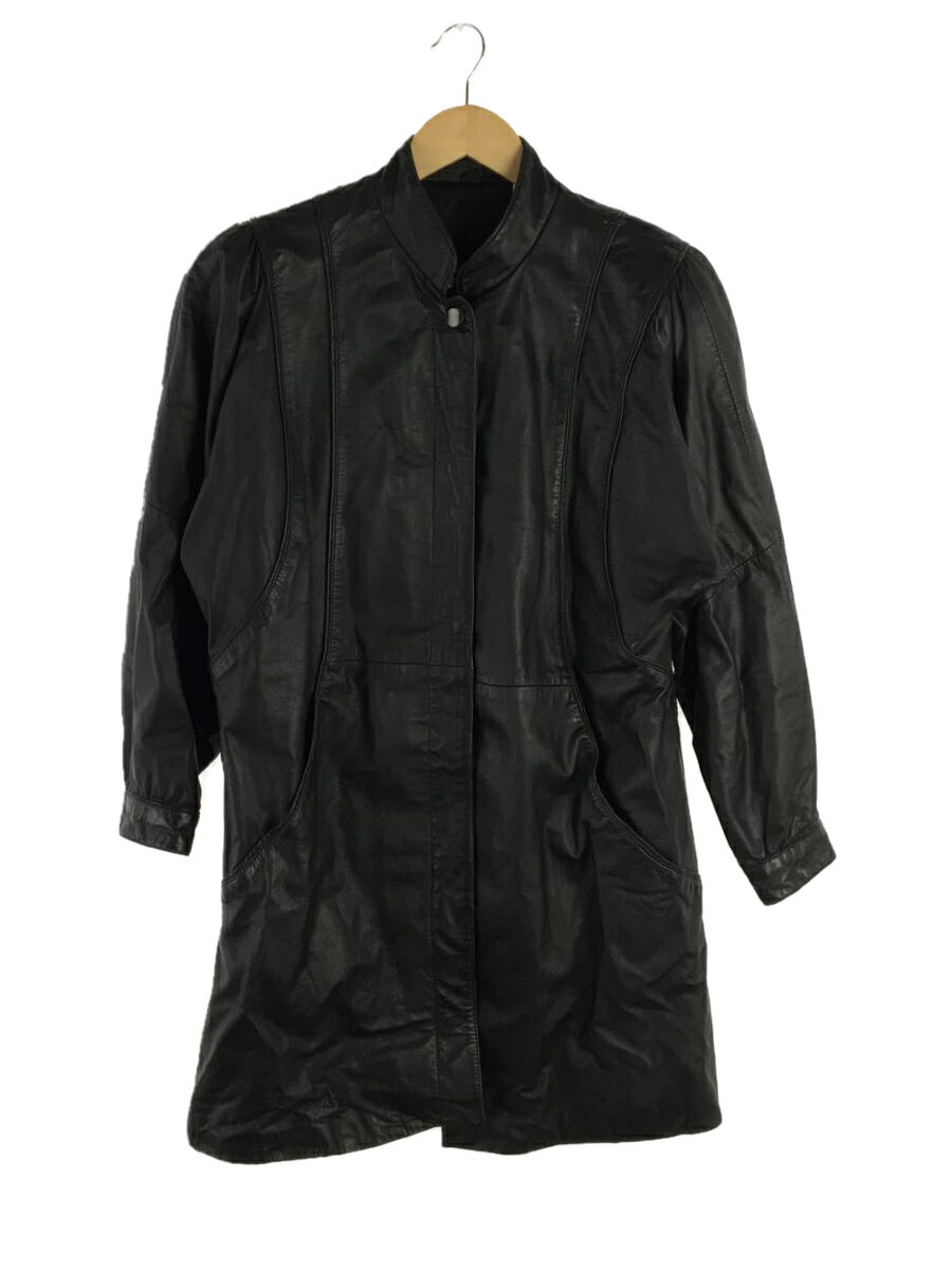 【中古】コート/牛革/BLK【メンズウェア】