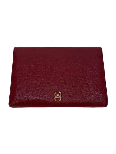 【中古】CHANEL◆剥がれ有/汚れ有/2つ折り財布/RED/レディース//【服飾雑貨他】 【中古】CHANEL◆剥がれ有/汚れ有/2つ折り財布/RED/レディース//【服飾雑貨他】