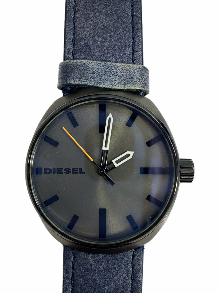 【中古】DIESEL◆クォーツ腕時計/アナログ/レザー【服飾雑貨他】