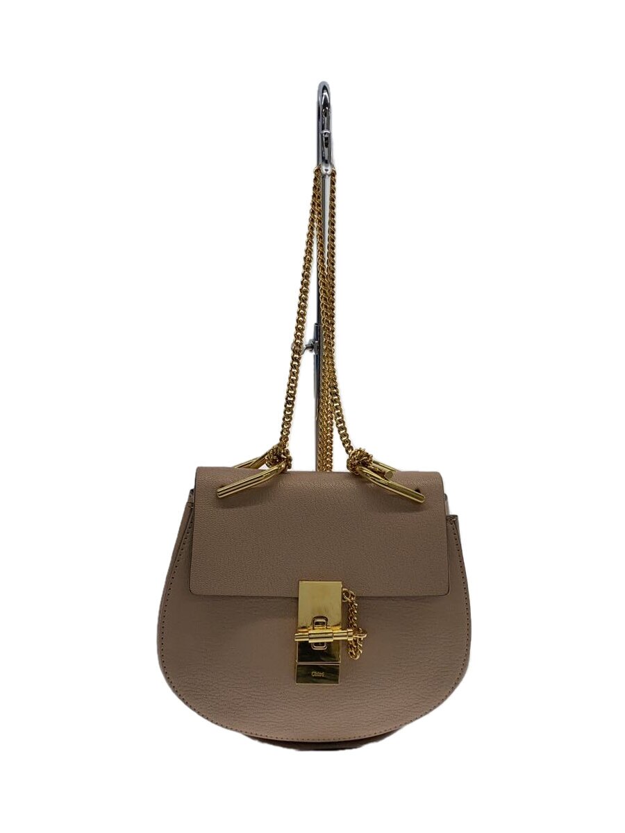 【中古】Chloe◆ドリュー チェーンショルダーバッグ/レザー/PNK【バッグ】