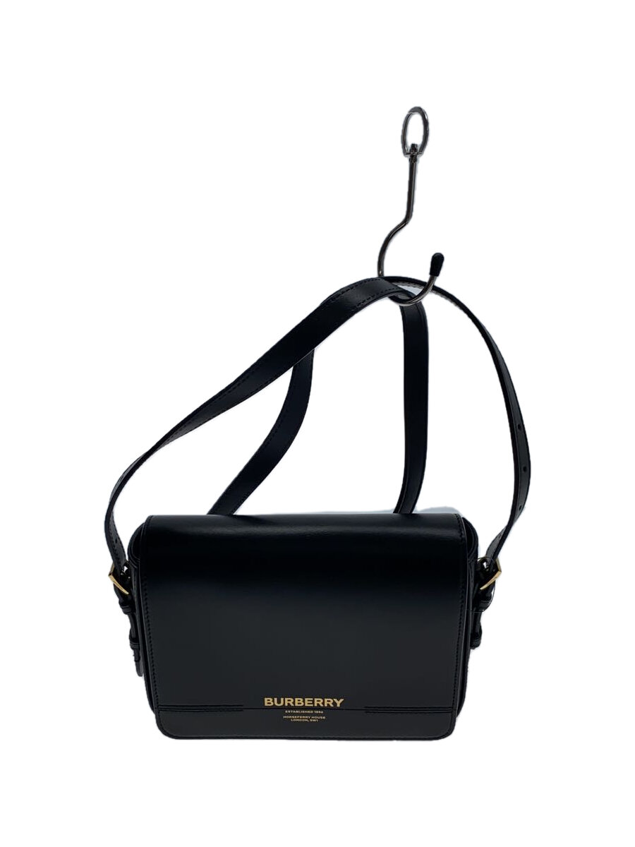 【中古】BURBERRY◆ショルダーバッグ/--/BLK//【バッグ】