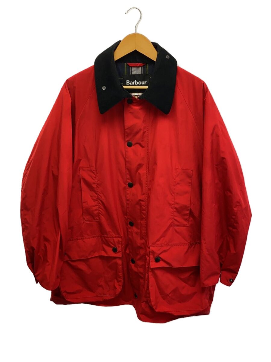 【中古】Barbour◆Bshop別注/BEAUFORT/ノンオイル/ジャケット/42/ポリエステル/RED/231MCAS049【メンズウェア】