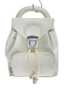 【中古】MARC BY MARC JACOBS◆リュック/レザー/WHT/無地/M0016608【バッグ】