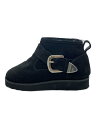 【中古】Caminando◆ムートンブーツ/--/BLK/スウェード/20146W/ベルト/内ボア【シューズ】(4)