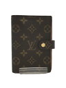 【中古】LOUIS VUITTON◆アジェンダPM_モノグラム_BRW/--/BRW/レディース【服飾雑貨他】