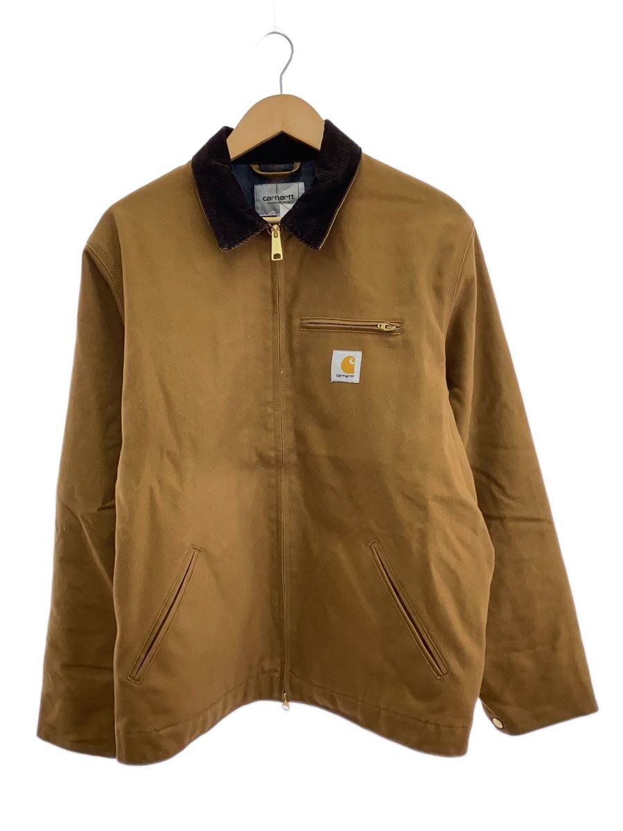 【中古】Carhartt◆DETROIT JACKET/ジャケット/L/コットン/BRW/無地/I015264【メンズウェア】