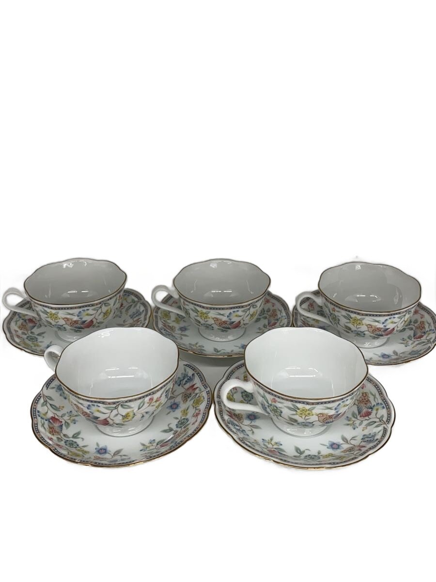 【中古】NARUMI◆カップ&ソーサー/5点セット【キッチン用品】