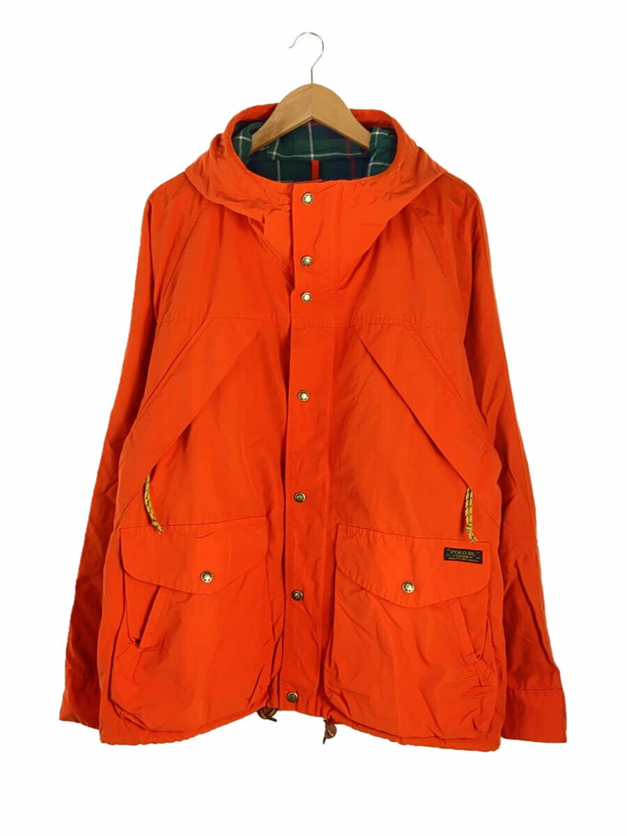 【中古】POLO RALPH LAUREN◆ジャケット/L/コットン/ORN【メンズウェア】