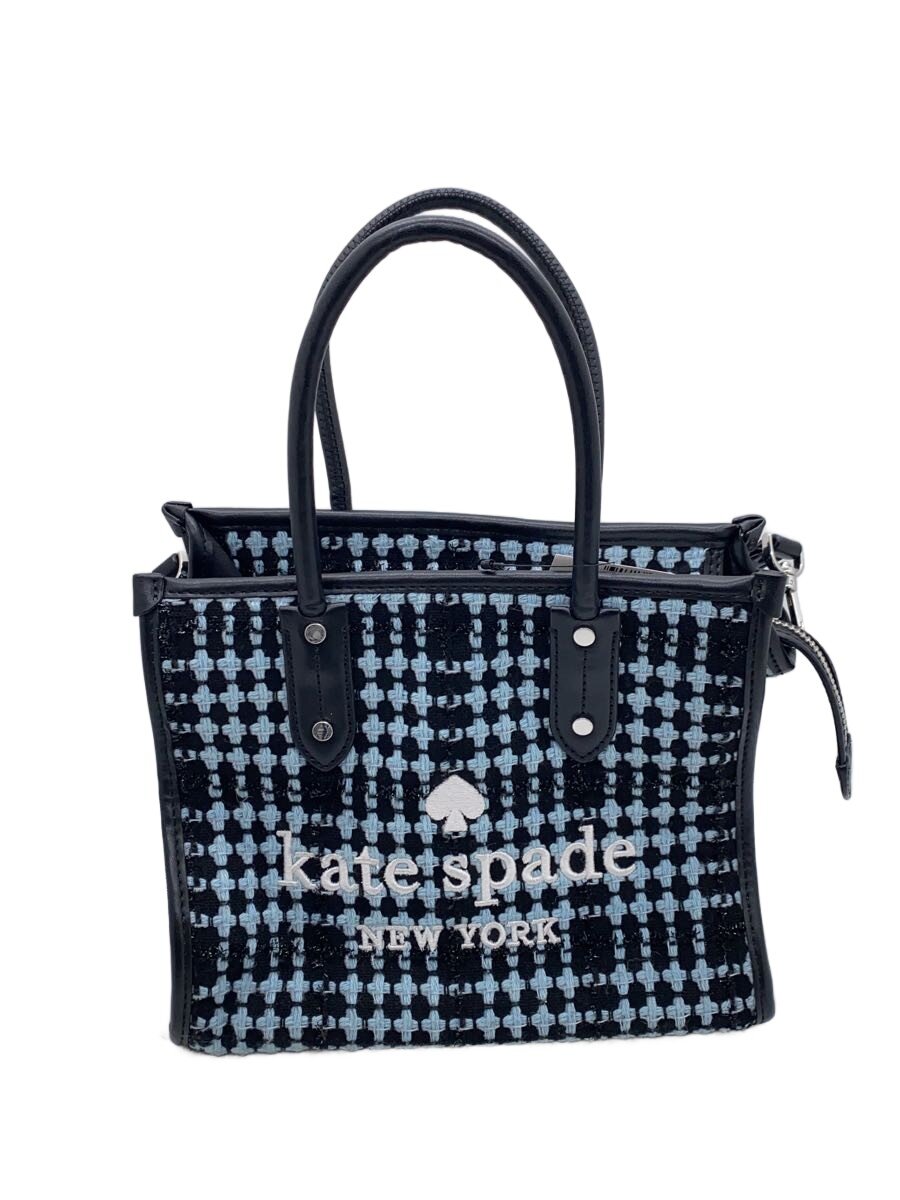KATE SPADE - 【中古】kate spade new york◆ショルダーバッグ/デニム/BLU/総柄【バッグ】
